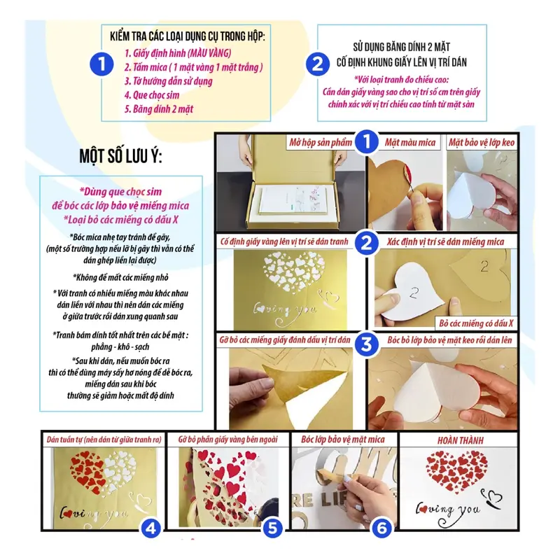 Tranh mica EPeBen dán tường nổi 3d hình chữ LOVE decor trang trí tường nhà, phòng khách, phòng ngủ Thay Tranh Decal Decor Phòng Trang Trí Nhà Decor Tường 3