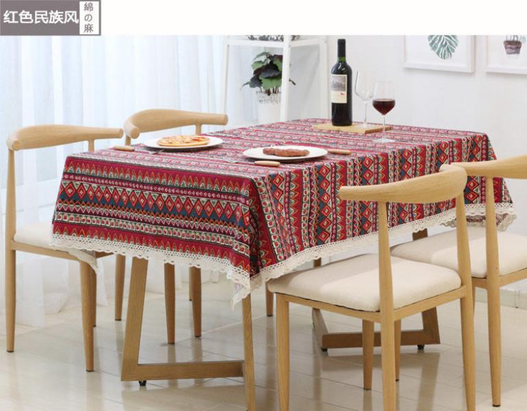 Product Introduction of Khăn trải bàn, Phong cách INS, Chất liệu bông và vải lanh, Thiết kế kẻ sọc tươi mới, Phổ biến trên Internet, Thích hợp cho bàn ký túc xá và bàn cà phê hình chữ nhật, Vải bọc 16