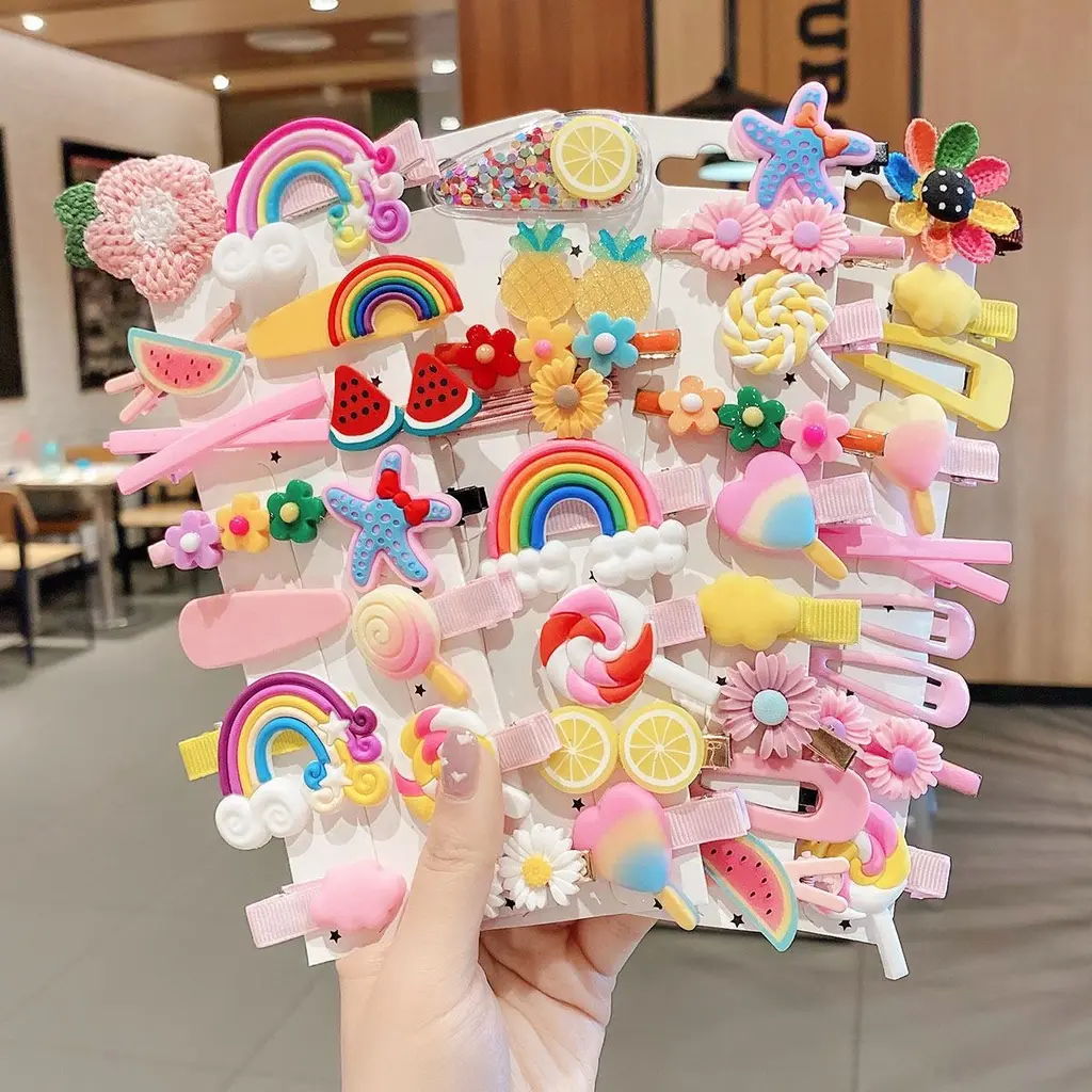 ED - 14PCS / SET JEPITAN RAMBUT ANAK FASHION MODEL KOREA / JEPIT RAMBUT ANAK MOTIF LUCU
