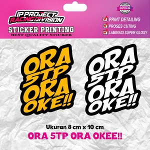 STICKER STIKER PRINTIING ORA 5TP ORA OKEE!! IP PROJECT