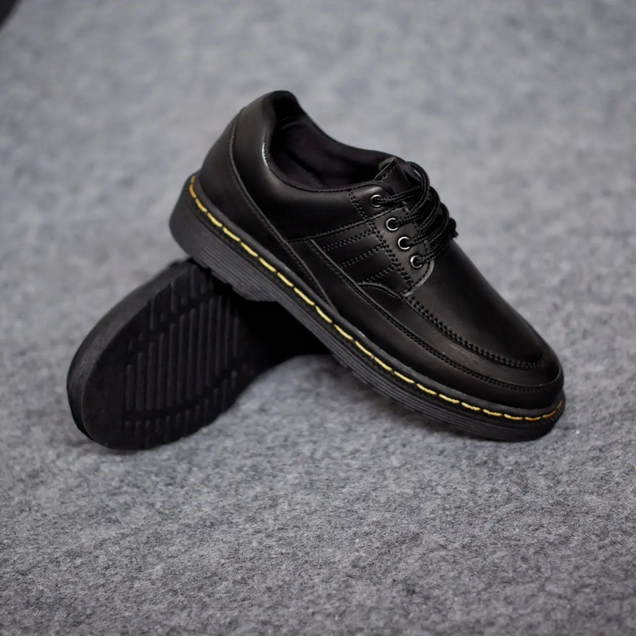 Sepatu Pantofel Kulit Low Boot Docmart Pria Kerja Formal Terlaris Termurah Asli Original