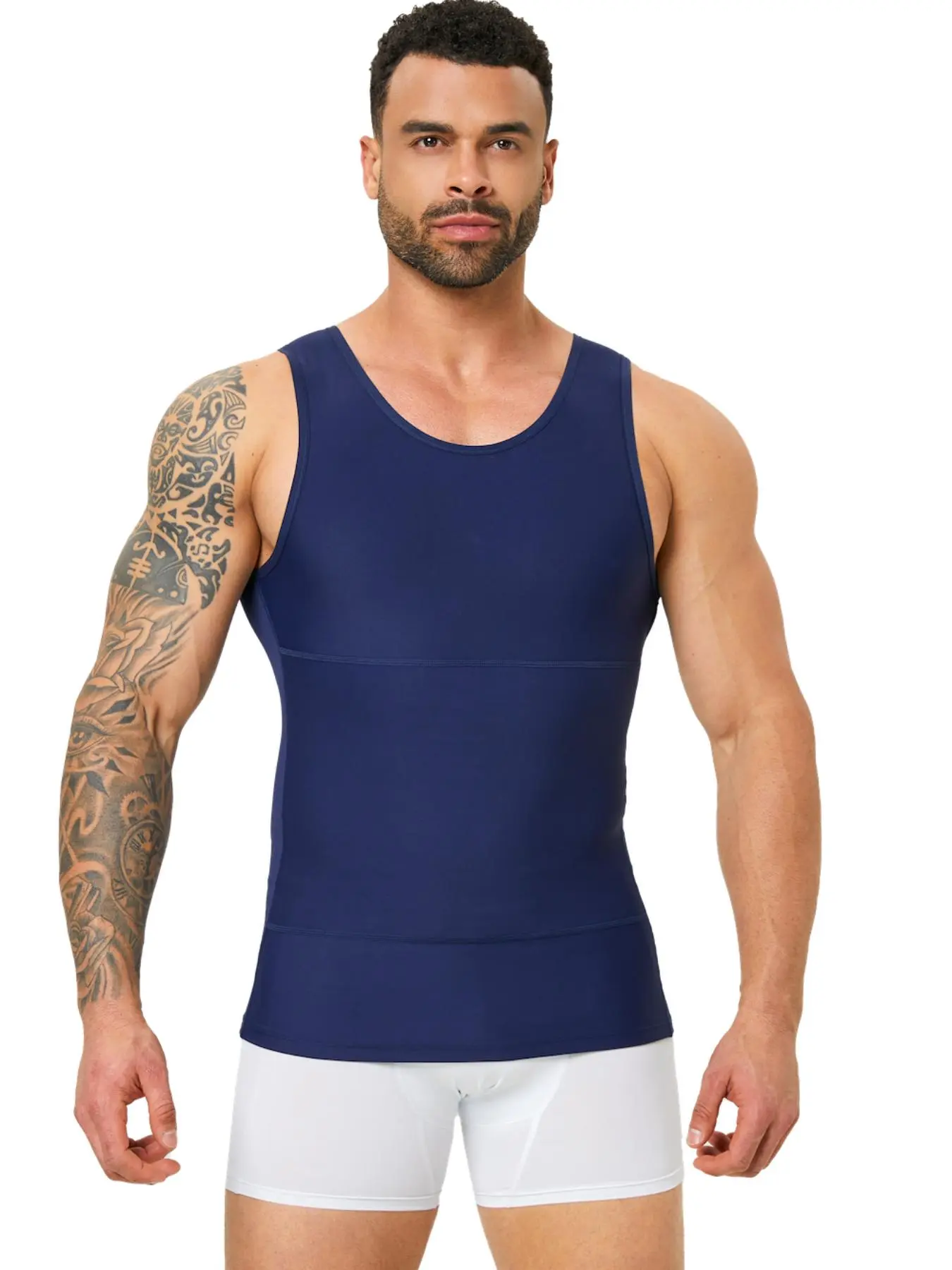 Men's Solid Round Neck Vest, Casual Comfy Breathable Sleeveless Top for Daily Wear, Men's Top for All Seasons