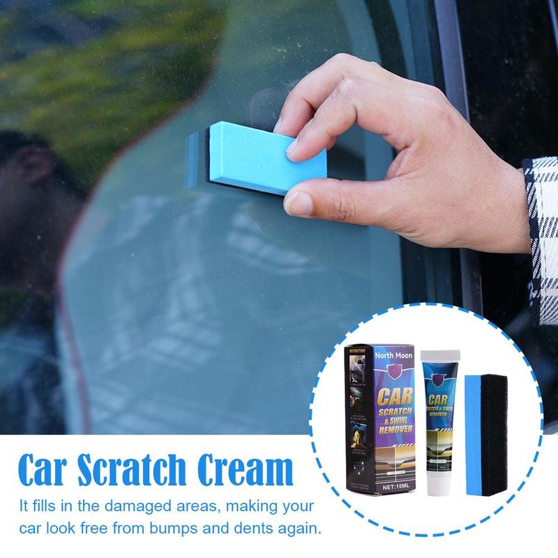 Car Paint Scratch Remover Set Scratch Repair Polishing Wax 15Ml With A Square Spounge F6S3 8