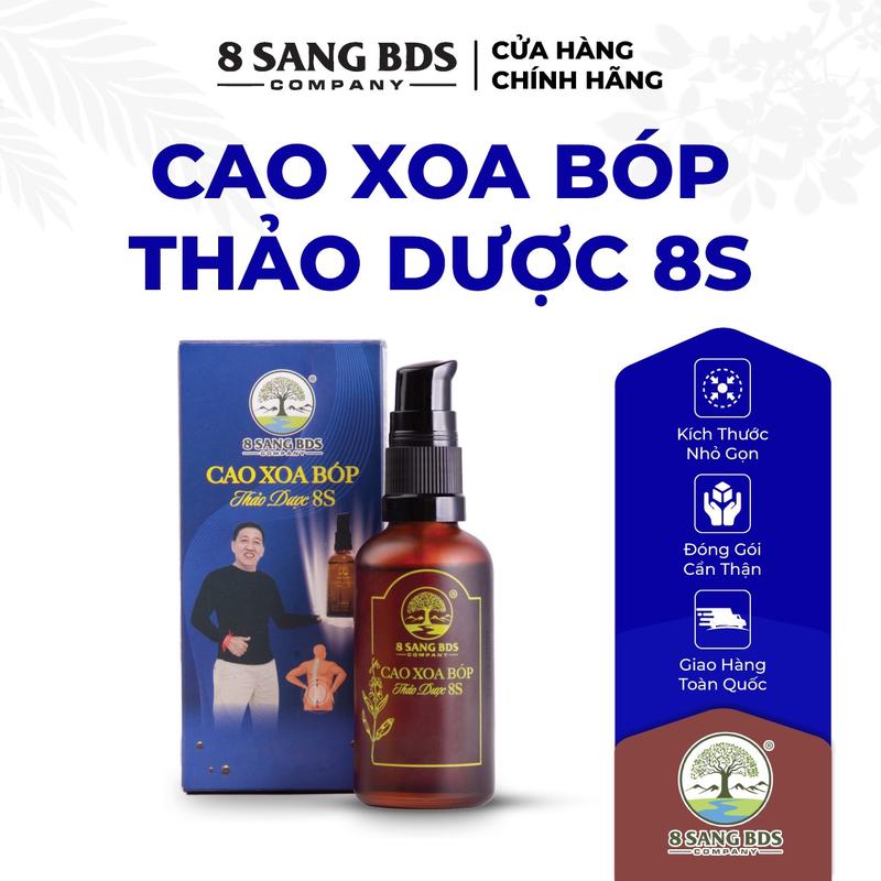 Set 3 Chai (Tặng 1 chai) Cao Xoa Bóp Thảo Dược 8S 3