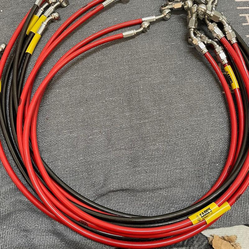 Dây Dầu Bấm Hel Đầu INOX 304 Mẫu 45 Độ Lắp Xe Máy Phụ Tùng Phanh Dầu Xe Máy