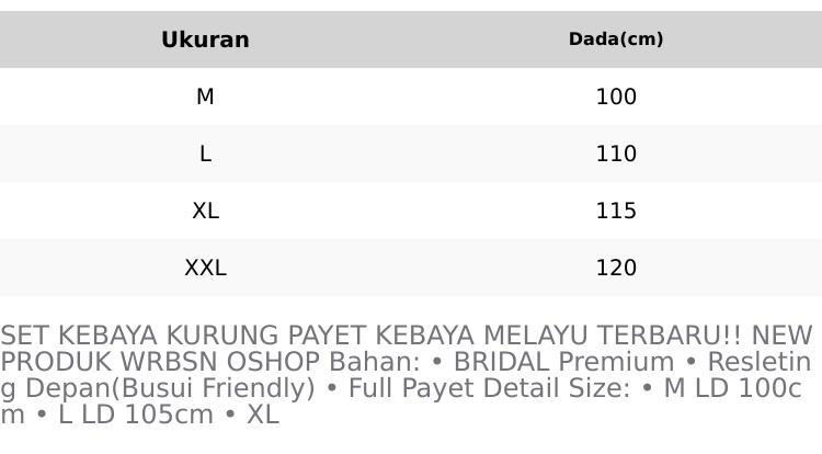 FREE KERUDUNG Setelan Kebaya Terbaru Set Kebaya Melayu Payet  Kekinian Kebaya Kondangan Pakaian Malayasia BY Wrbsn Oshop Dress Motif Atasan Baju Wanita Wisuda Pesta basiba kurung