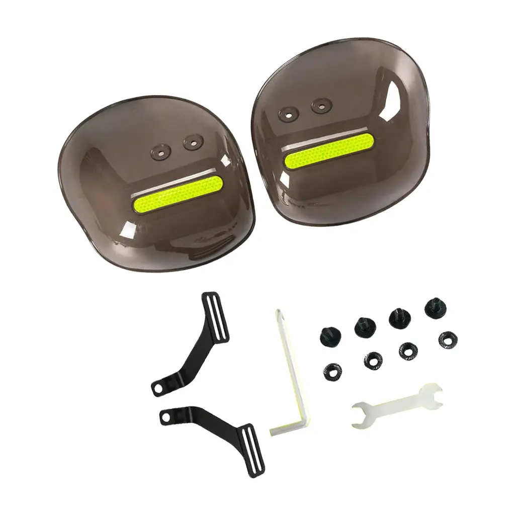 Adjustable Motorcycle Hand Guards Deflectors Covers, High Strength, Weatherproof, for Long Distance Riders Daily Commute
