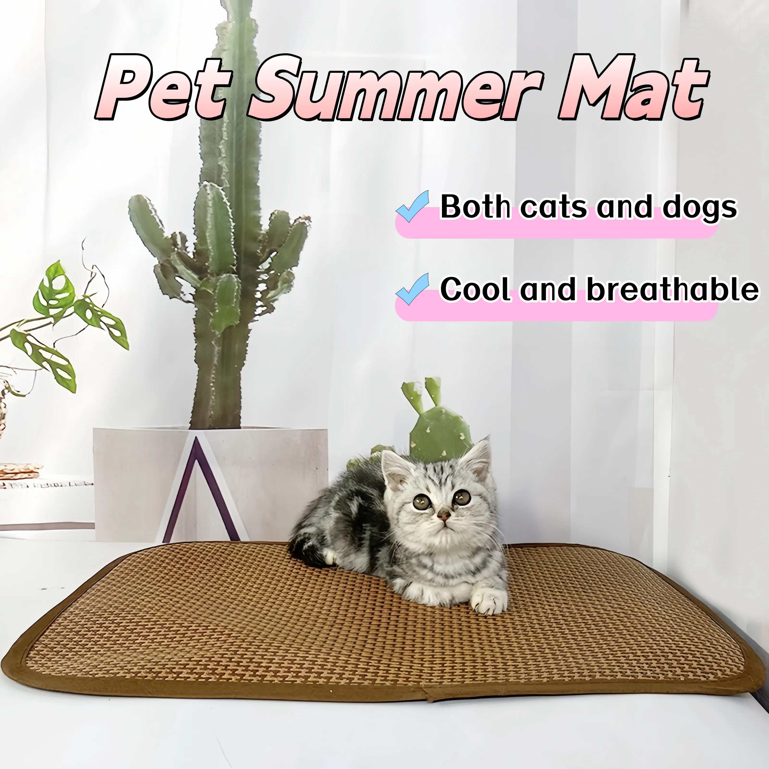 Dog Mat Kennel Ice Pad Mattress Summer Summer Floor Mat Pet Cat Dog Mat Sleeping Four Seasons Universal