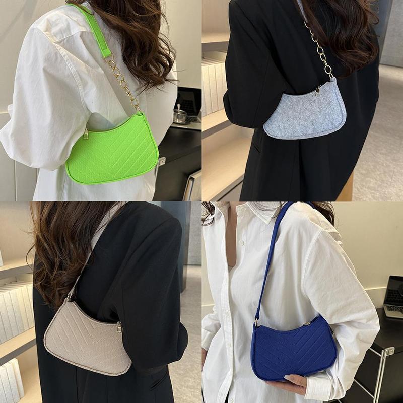 Product Introduction of Women's Simple Shoulder Bags Fashionable Crossbody Bag Autumn Trend Retro Shoulder Bag Stylish Armpit Bag 13