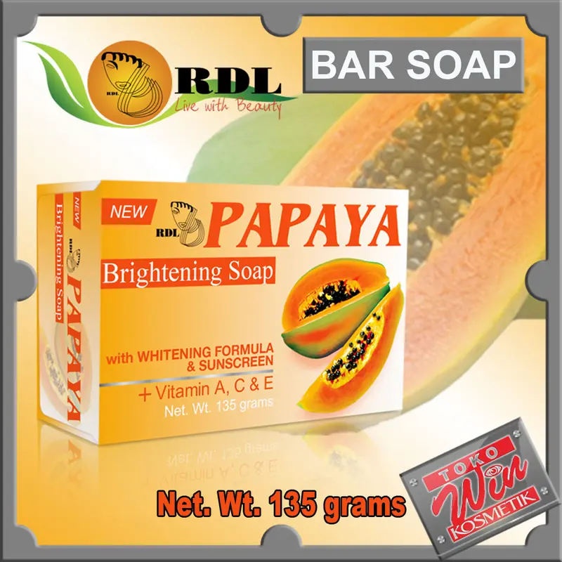 RDL PAPAYA SOAP Sabun Pepaya 90gr & 135gr ORIGINAL Mandi 0