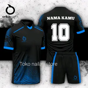 CUSTOM FREE SABLON NAMA DAN NOMOR PUNGGUNG SETELAN BAJU BOLA FUTSAL DEWASA CEWEK COWOK COCOK UNTUK SEPAK BADMINTON JERSEY REMAJA TERBARU VOLI UNTUK OLAHRAGA Nyaman