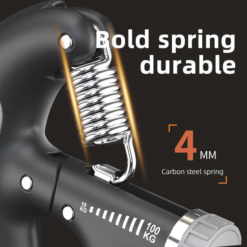 Smart Counting Hand Grip 10-100KG Adjustment Exercise Power Strengthening Pliers Spring Finger Pinch Wrist Expander Training 1PC 4