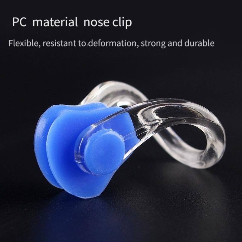 Professional Swimming Equipment Set, 3 Counts/set Portable Waterproof Swimming Earplugs & Nose Clip, Swimming Accessories for Men & Women 5