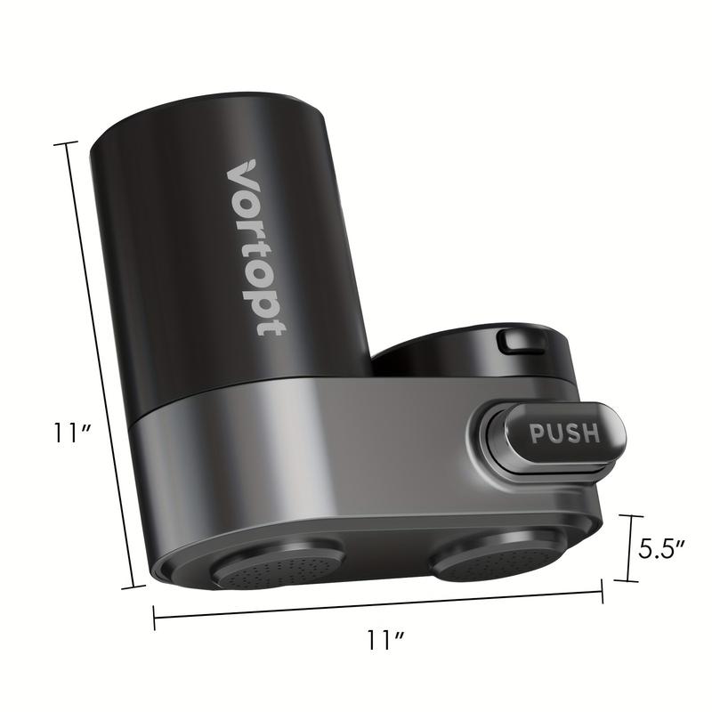 Sink filter, black faucet filter, 350 gallon (about 350 liters) faucet filter, suitable for kitchen, bathroom 2