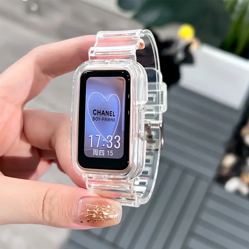 Ốp Dây Đeo Đồng Hồ Silicon, Trong Suốt, Dành Cho Huawei Band 9, 8, 7, 6 Pro, Thể Thao, Vòng Đeo Tay Bảo Vệ Thay Thế, Tương Thích Với Đồng Hồ Huawei, Phiên Bản Đặc Biệt 2 Thích Hợp, Dây Đeo Đồng Hồ Thông Minh Honor Band 7 Và 6 Smartwatch Phụ Kiện