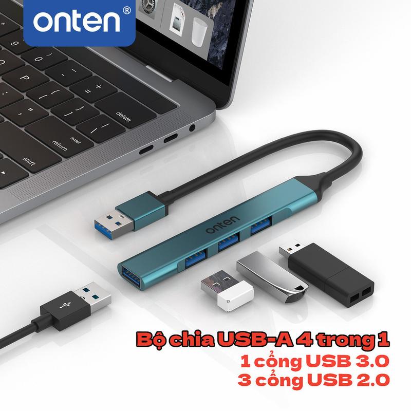 Bộ Chia USB 4 Trong 1 – 1 Cổng USB 3.0 5Gbps + 3 Cổng USB 2.0 – Tương Thích Laptop & PC 1