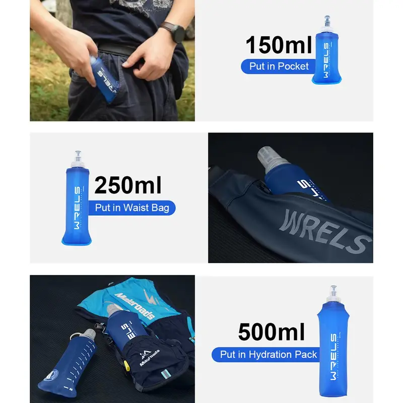 Foldable Sports Water Bottle, 1 Count Portable PP Lightweight Sports Drinking Bottle, Sports Water Bottle for Outdoor Hiking, Back To School Supplies, Camping Accessories, Water Cup, Sports & Outdoor Accessories, Valentine's Day Gift, Travel Accessories 3