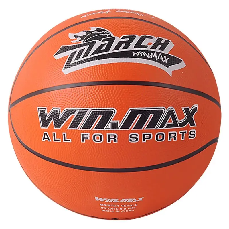 Training Basketball, 1 Count Indoor & Outdoor Wear-resistant Rubber Basketball, Sports Equipment For Home & School & Outdoor 0