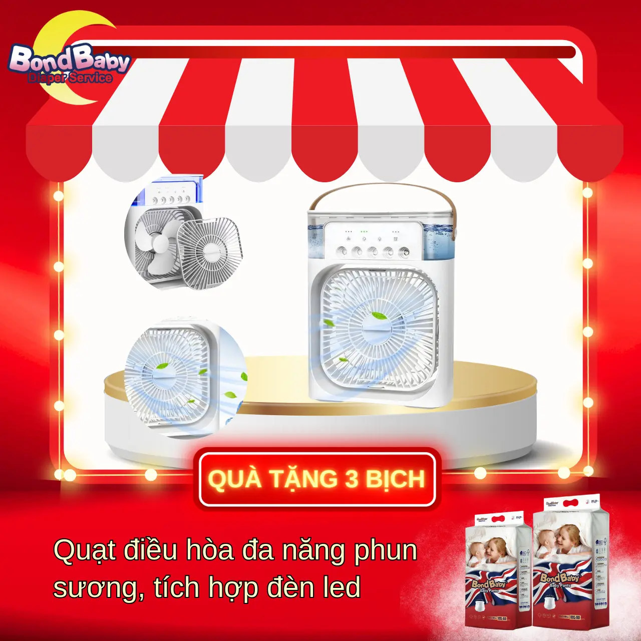 [Tặng Quạt Điều Hòa Đa Năng ] Combo 3 Bịch TÃ/BỈM BONBABY UK - Bỉm cho bé với Công nghệ lõi thấm hút SMART FIT giúp THẤM HÚT nhanh, chất lỏng giàn đều, chống trào - Đủ Size Cho Bé