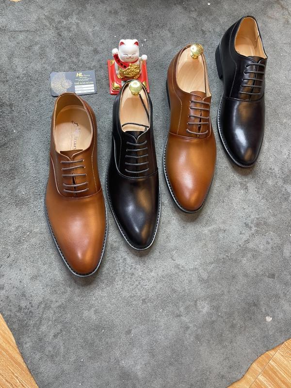 Giày T3 tây công sở kiểu dáng oxford Cổ điển da bò nguyên tấm , BH 12 tháng Shoes Nam