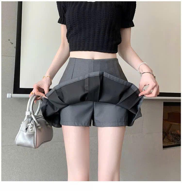 Chân váy xếp ly LylyshopUnisex kiểu chân váy chữ A xếp ly to có quần trong 2 lớp dày dặn hàng QCCC 2