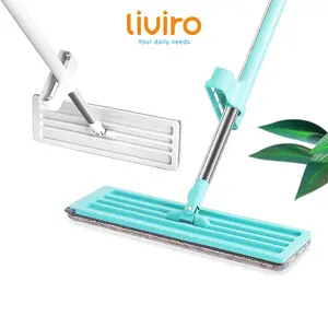 Liviro Ultra Mop Acline Pel Lantai Microfiber Otomatis Dengan Tarik Peras Handsfree