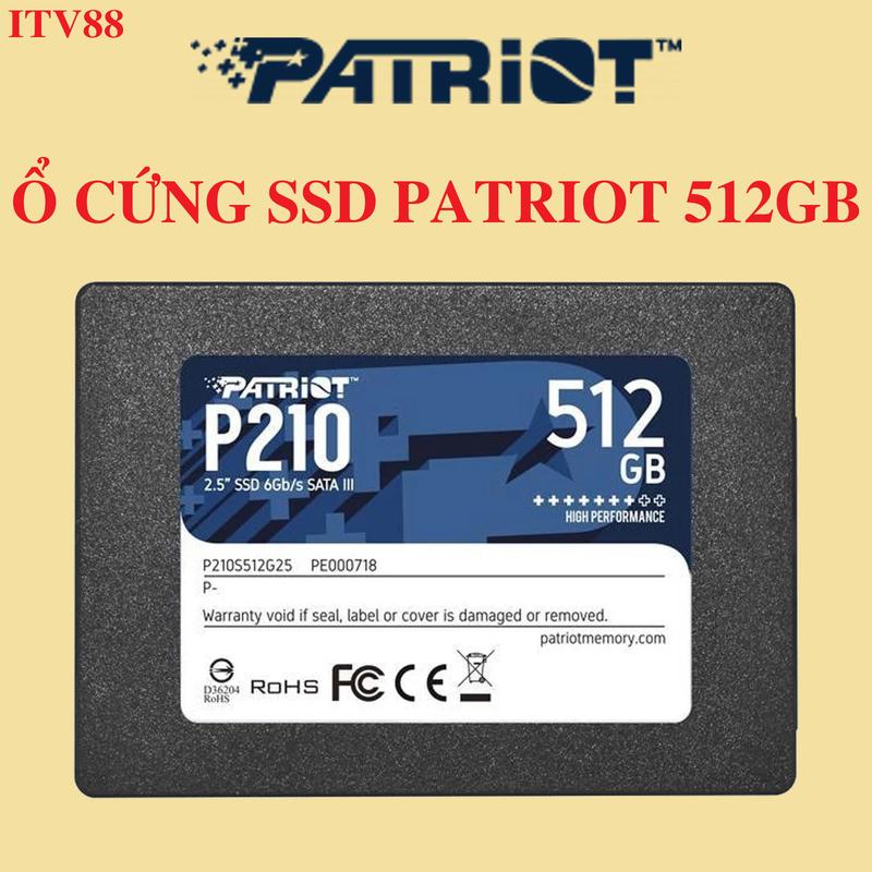 Ổ CỨNG -  SSD PATRIOT210 512GB - 256GB - 128GB SATA III - BẢO HÀNH 36 THÁNG