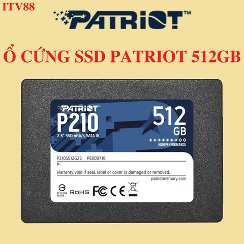 Ổ CỨNG - SSD PATRIOT210 512GB - 256GB - 128GB SATA III - BẢO HÀNH 36 THÁNG