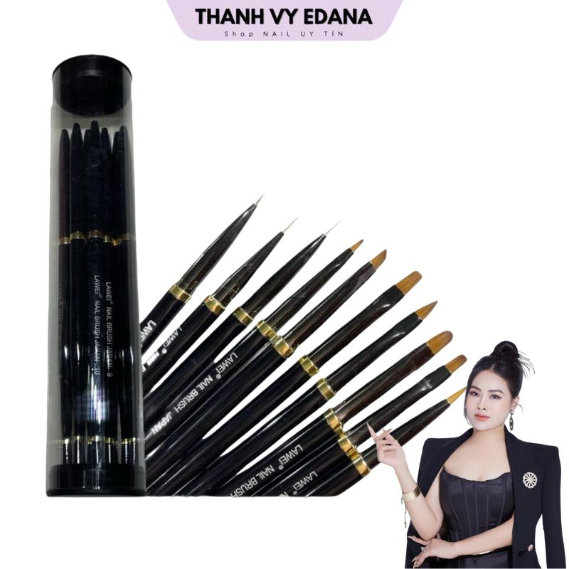 Bộ Cọ Nail Lawei 10 Cây – Cọ Vẽ Hoa, Vẽ Nét, Ombre, Dotting, Đa Năng