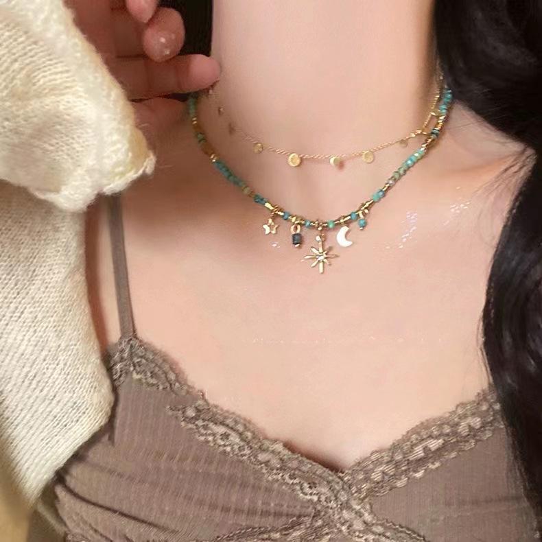 Product Introduction of Vòng Cổ Hai Lớp, Mangxing Cổ Điển Dành Cho Phụ Nữ, Sáng Tạo, Độc Đáo, Giá Cả Phải Chăng, Cá Tính, Dễ Phối Đồ, Dây Chuyền Xương Đòn, Phụ Kiện, Hợp Xu hướng  Trang Sức Women 2