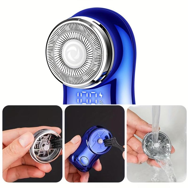 Portable Comfort Mini USB Rechargeable Shaver, Electric Beard Razor for Men, Wet & Dry Shaver for Home, Office, Car, Business Travel, Beard Care Machine, Sharp Electric Shaver, New Year Gifts, Valentine's Day Gift for Men, Shaver for Men, Shaving Products 7
