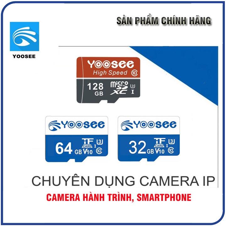 Thẻ nhớ Micro SD Yoosee 32GB | 64GB | 128GB Cao cấp, Class 10 Chuyên dụng Camera, điện thoại Phụ Kiện