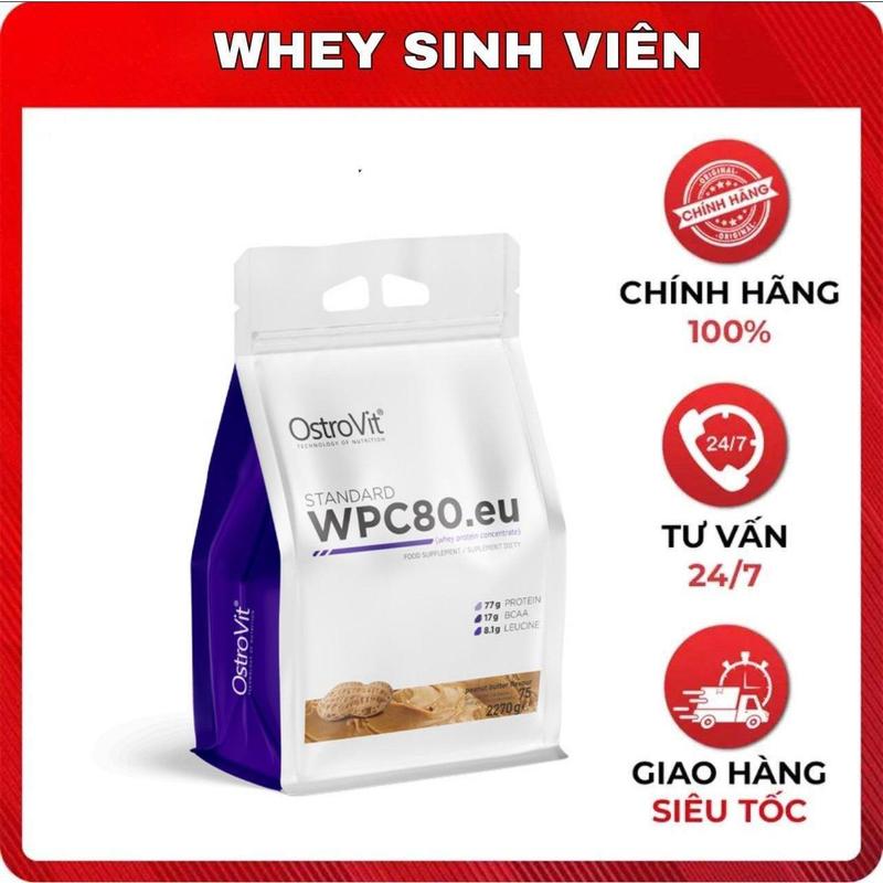 [Chính hãng] Bột protein Ostrovit Whey WPC80 - Whey Protein giá sinh viên (2.27 kg)