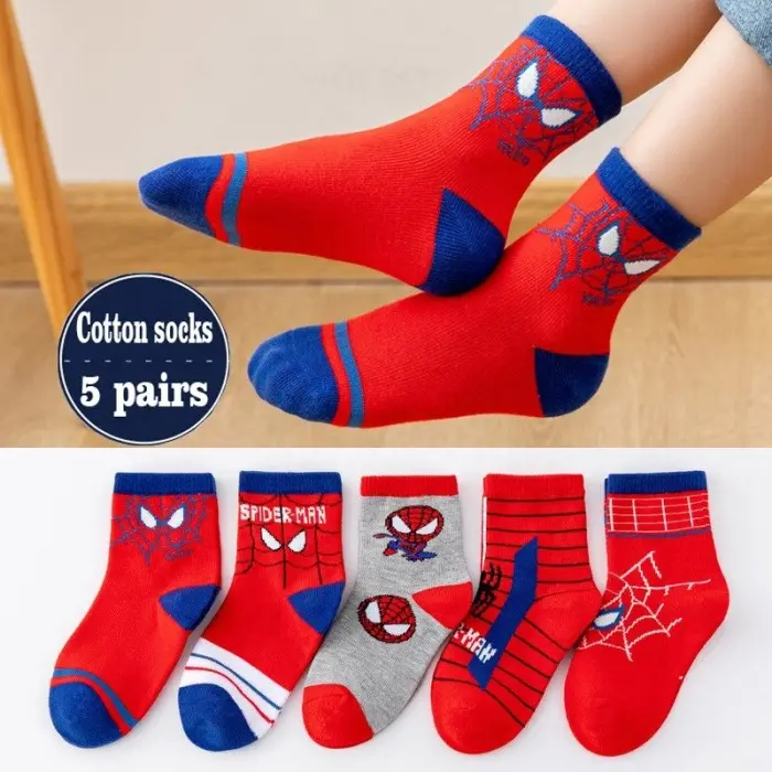 Kaos Kaki Anak Motif Lucu / Kaos Kaki Karakter 5 Pasang umur 0-12 tahun Anak-Anak Bayi Katun