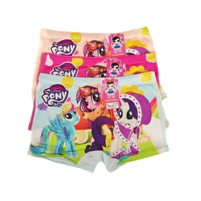 1 LUSIN | Celana Dalam BOXER anak Perempuan SATTIRE KIDS Motif PONY / CD Dalaman BALITA / SHORT anak Cewek IMPORT Fashion 1