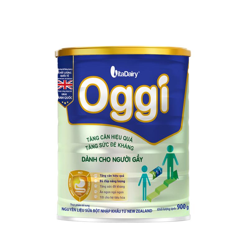 Sữa bột Oggi dành cho người gầy lon 900g