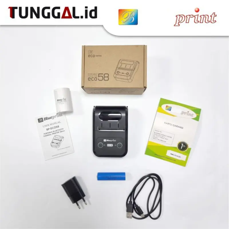 Printer Thermal BP ECO58 USB Bluetooth Label Kasir Pos Nota 1
