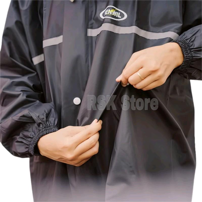 Senwil Jas Hujan Setelan Pria Wanita RAINCOAT Motor Original Bahan PVC 0,25 Tebal Anti Rembes 2