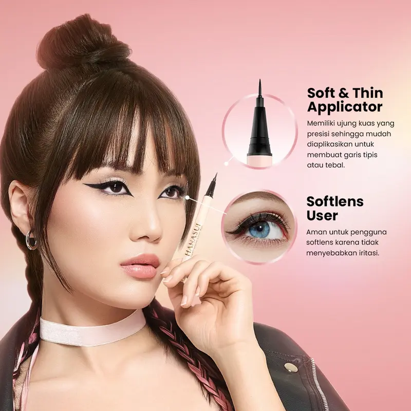 Hanasui Eyetractive Liner Pen Eyeliner Lasting Waterproof 1