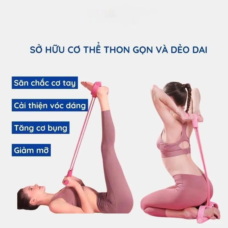 Tập Gym, Tập Yoga Dây Kháng Lực Tập Cơ Tay, Tập yoga, Cao su,Dây tập gym chữ B dụng cụ tập gym dây tập kháng lực Prowin Fitness đàn hồi tập cơ bụng eo lưng tại nhà Dây Kháng Lực Cao Su Tập Chân 2