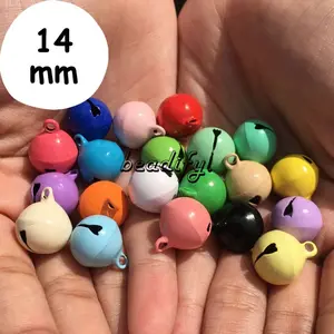 Lonceng Gantung Bulat 14mm Bell Gantungan Kunci Kerincingan Kerincing Krincingan Krincing Bag Charm Bagcharm DIY Strap Phone Strap HP