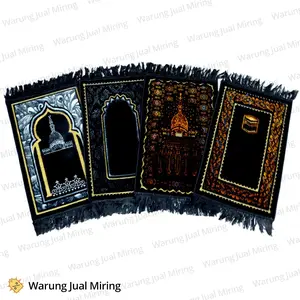 Sajadah Turkey Kecil Black Series - Sejadah Anak Bulu Rumbai Mini Muka Travel Traveling Oleh Oleh Turki Turkiye 35 x 55 cm 60 Ibadah Sholat solat Masjid Tahlil Murah Grosir Kodian Sovenir