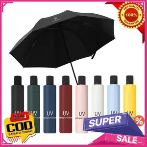 MCK - Payung Lipat UPF 50+ Anti UV  Payung Drakor  Payung Saku  Portable Umbrella Pocket FREE Sarung