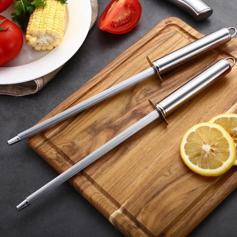 Product Introduction of Knife Sharpening Rod 12 Inch Kitchen Honing Steel Knife Sharpening Carbon Steel 19