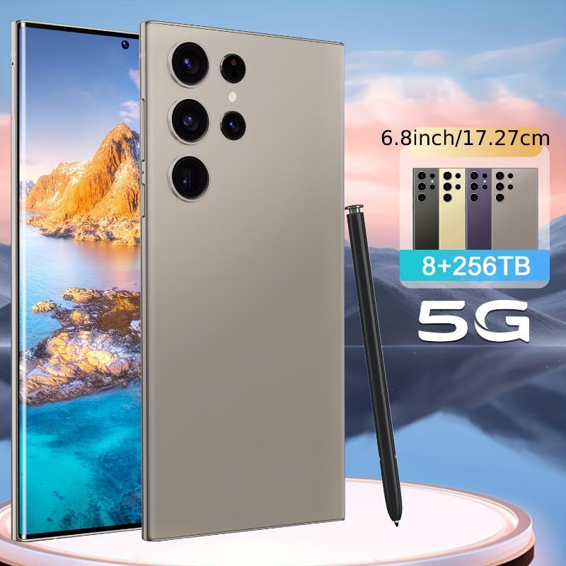 Unlocked Android Cell Phone, Dual SIM, 6800 MAh 6.8'' Full HD+ Display Smartphone, 8GB + 256GB Unlocked Phone 1