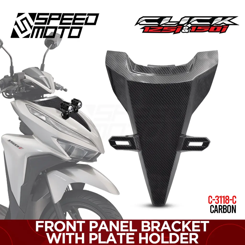 MOKOTO HONDA CLICK V2 GAME CHANGER FRONT PANEL BRACKET WITH PLATE ...