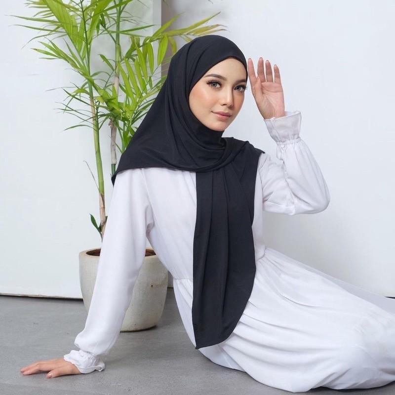 Product Introduction of Hijab Segitiga Instan Jersey//segitiga instan malay premium Muslim Kerudung Segi Empat 9