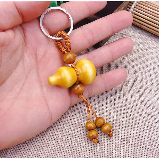 Creativity wooden gourd key chain pendant key chain pendant