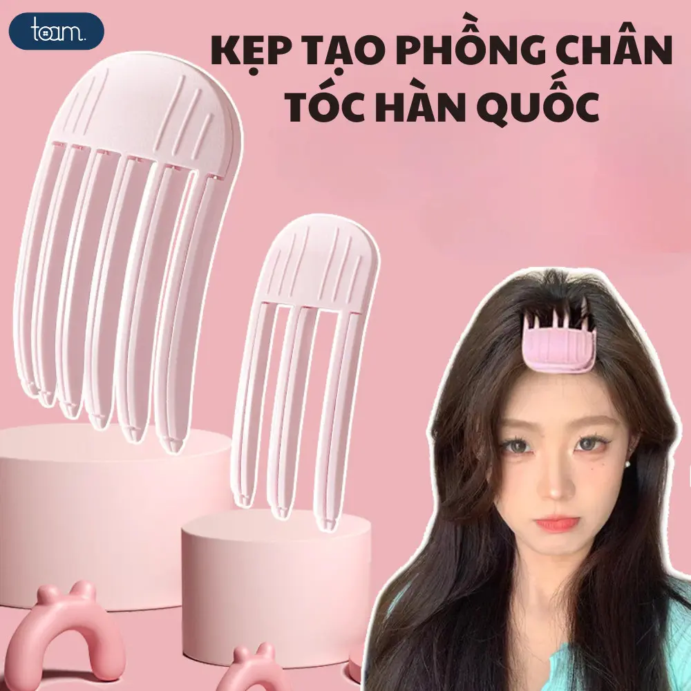 Lược Làm Phồng Chân Tóc, Kẹp Tạo Phồng Chân Tóc Mái Thời Trang Hàn Quốc 3 Răng - 6 Răng Cho Nam Nữ lược  oval
