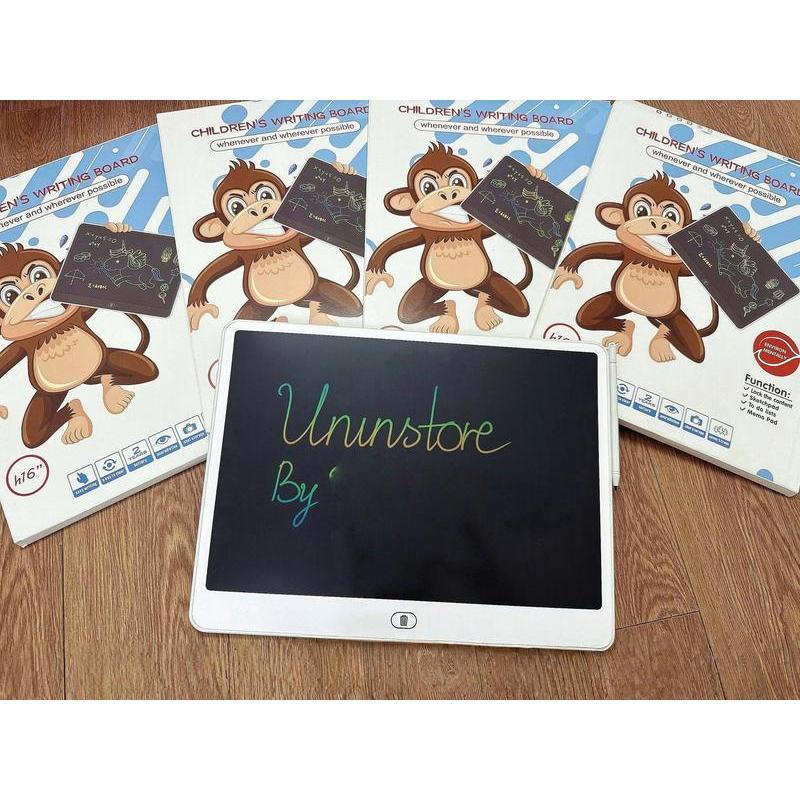  Bảng LCD  size 16inch size 34x25cm rất to nhé ạ  Bảng Viết Tự Xoá 3D qt-04 